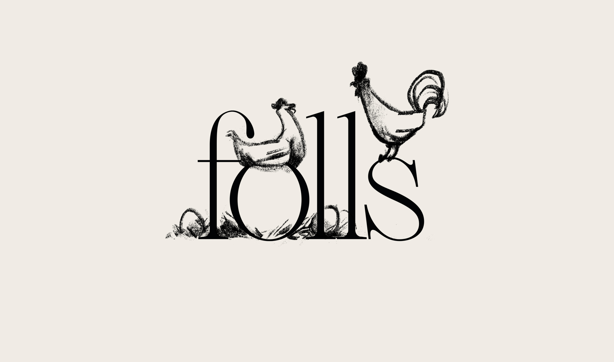 Versió 1 del logotip del restaurant Folls