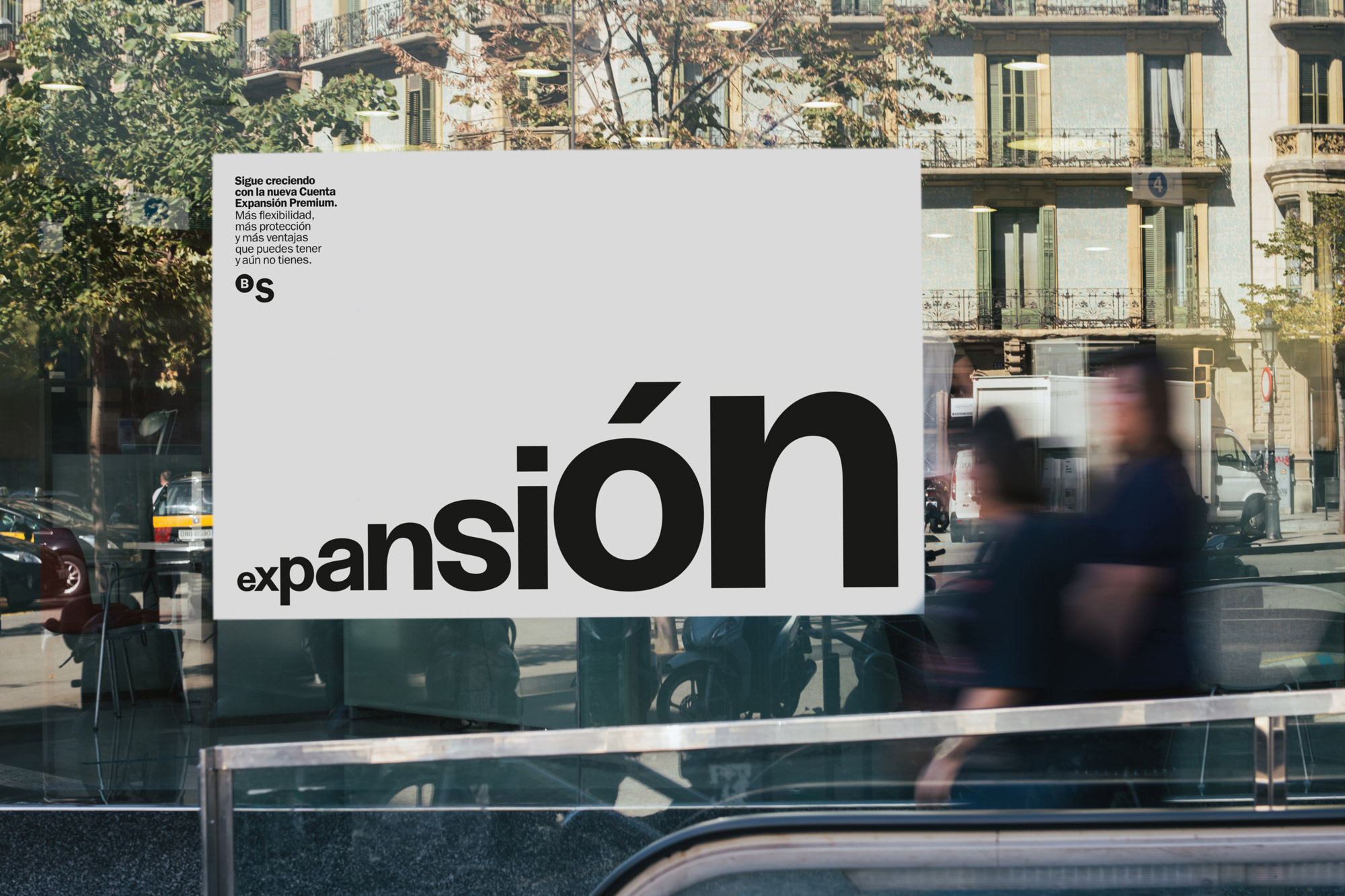 Dirección de arte de la campaña gráfica sobre negocios de Banc Sabadell