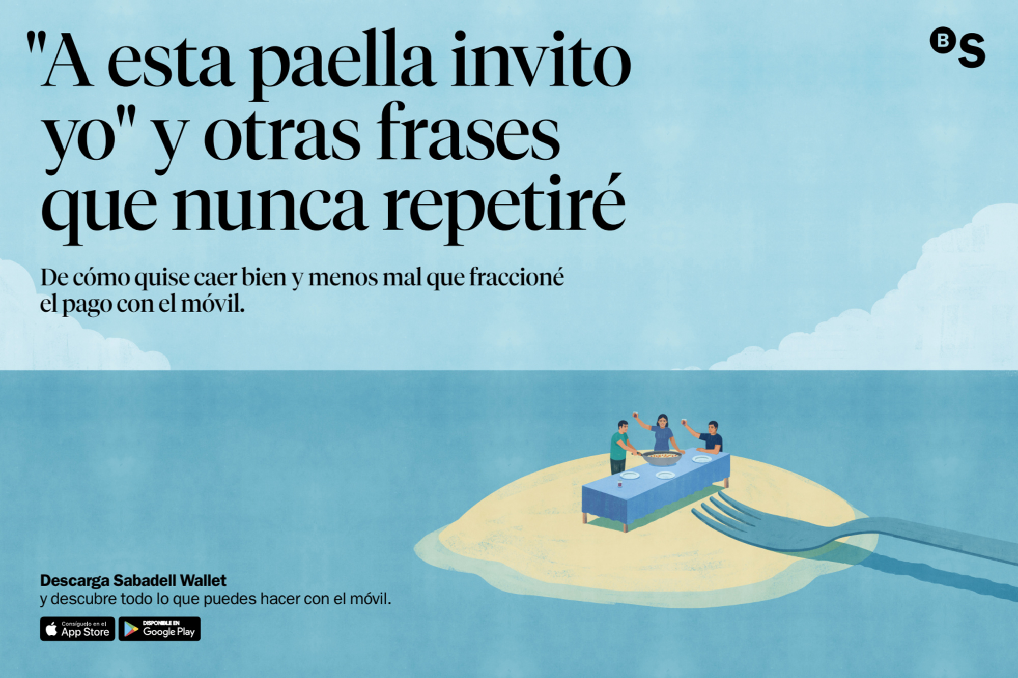 Dirección de arte de la campaña gráfica de verano para Banc Sabadell