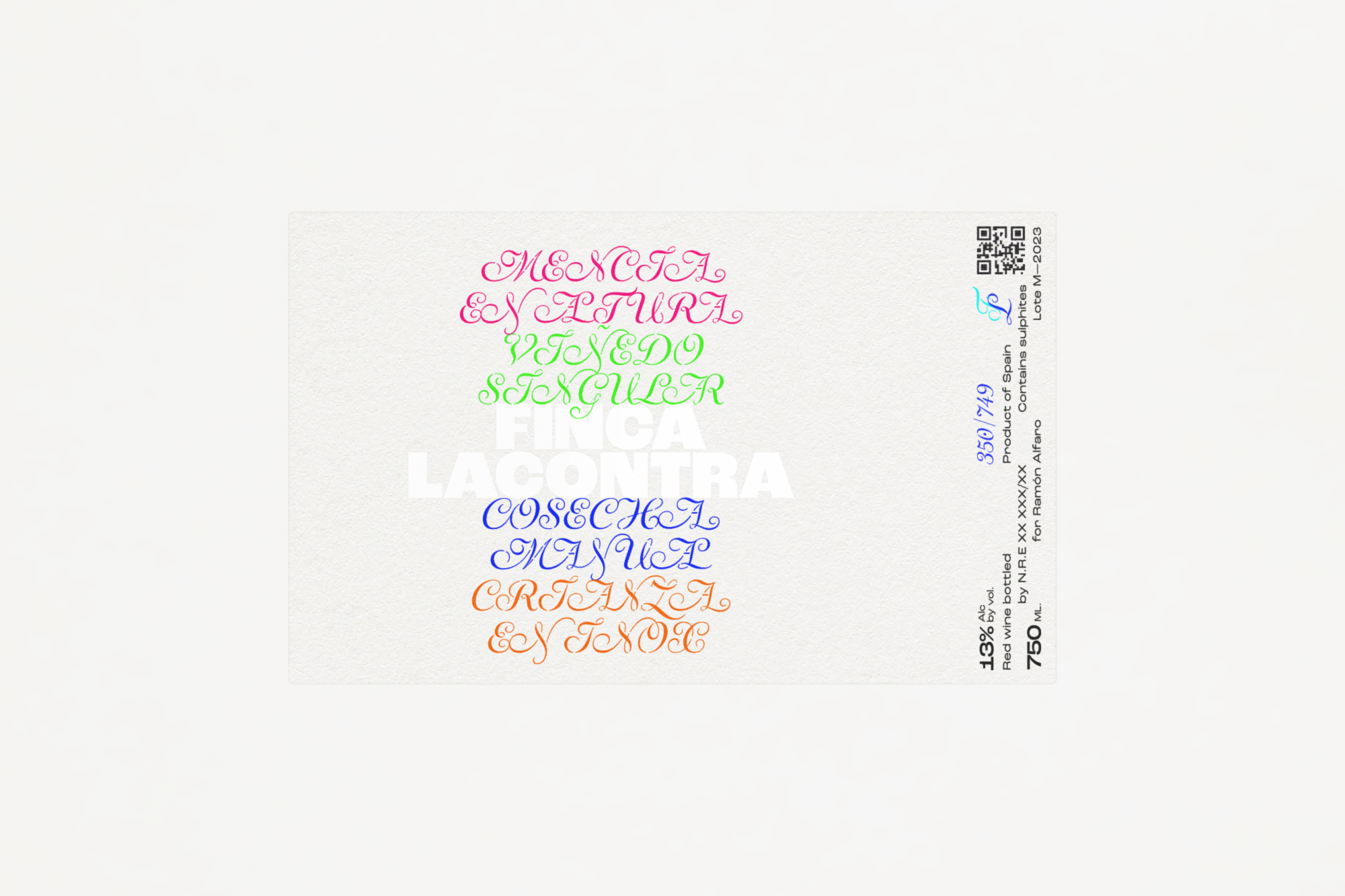 Diseño de etiqueta para elaborador de vinos en la Rioja